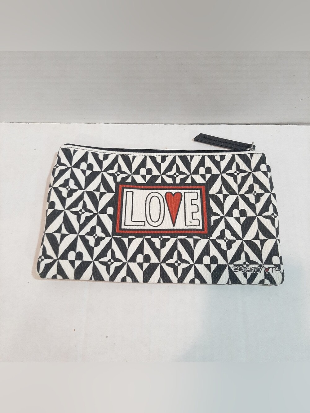 Brighton "Love" Graphic Canvas Zipper Pouch
